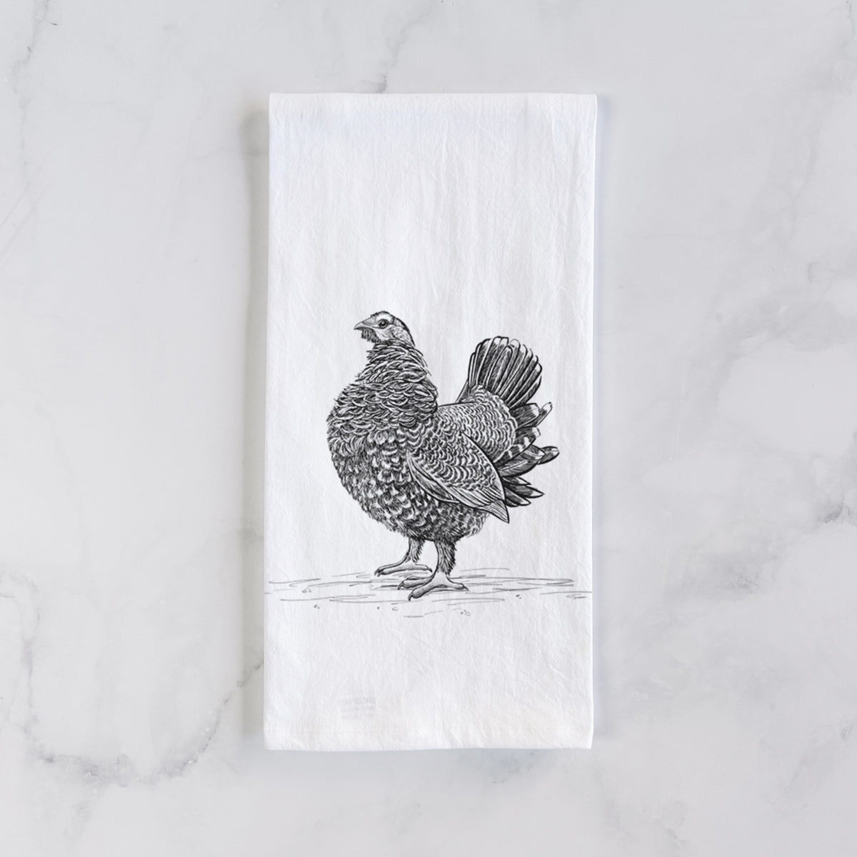 Male Spruce Grouse - Canachites canadensis Tea Towel