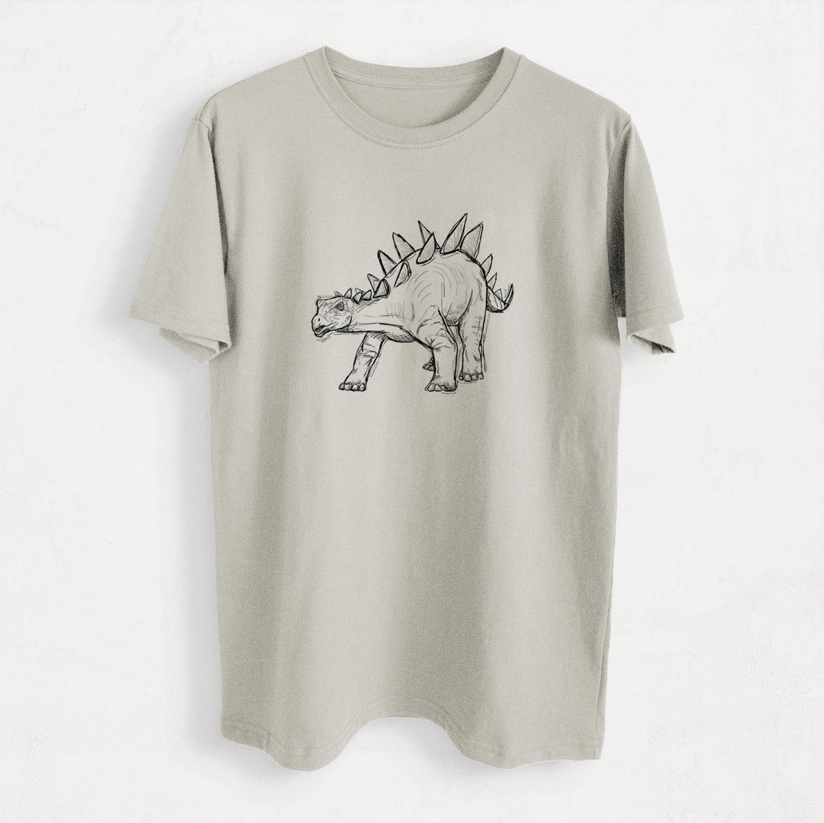 Stegosaurus Stenops - Heavyweight Men&#39;s 100% Organic Cotton Tee