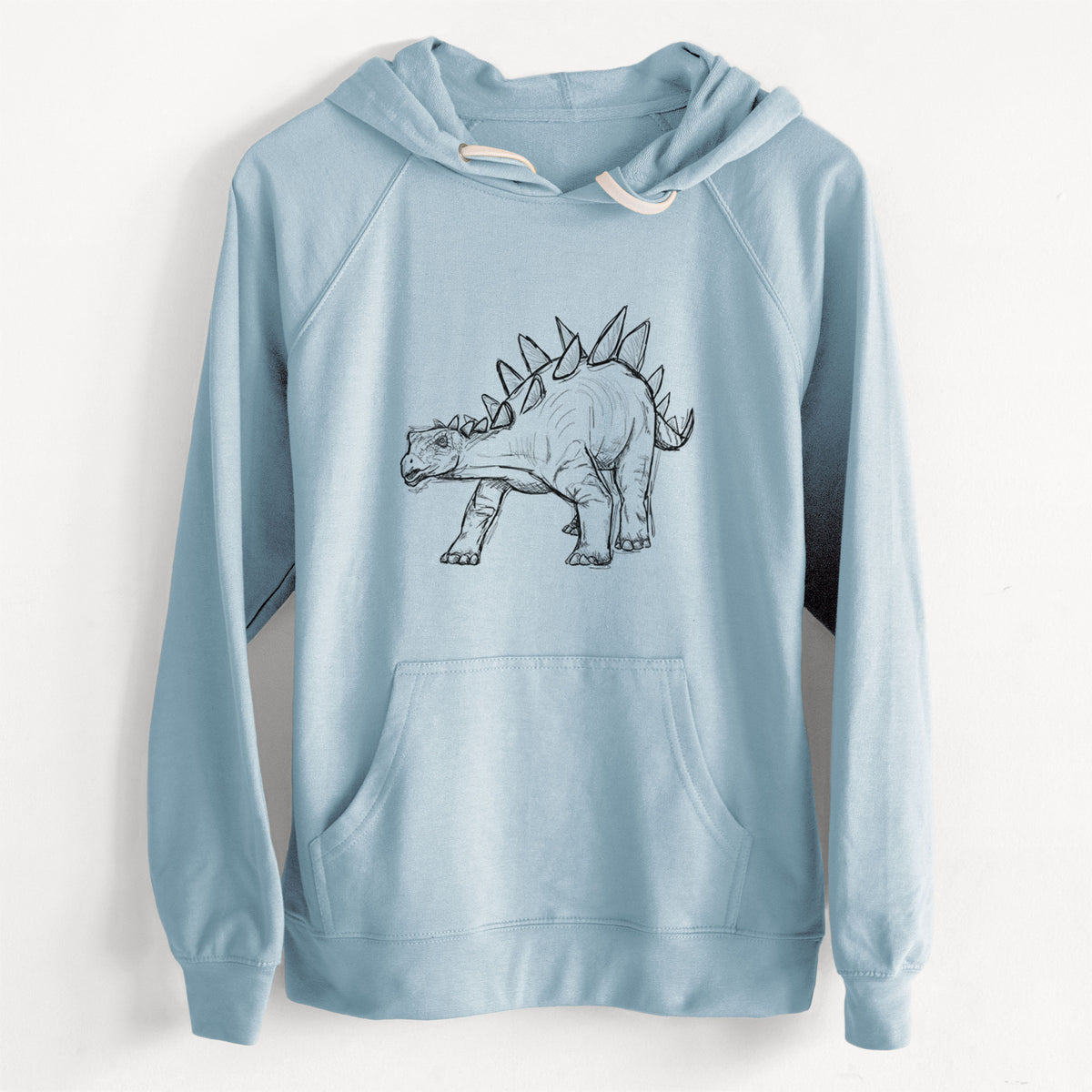 CLEARANCE - Stegosaurus Stenops  - Unisex Slim Fit Loopback Terry Hoodie