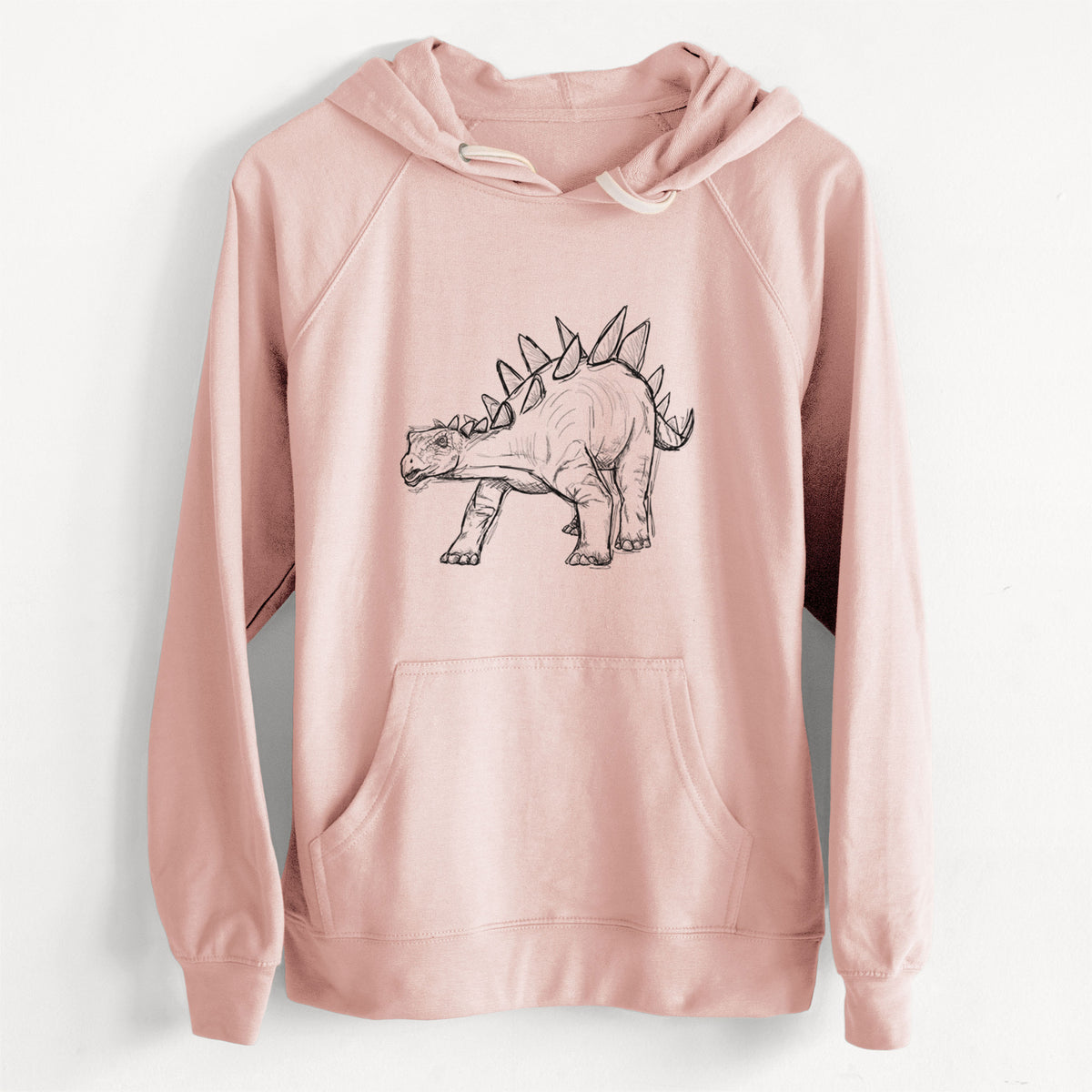 CLEARANCE - Stegosaurus Stenops  - Unisex Slim Fit Loopback Terry Hoodie