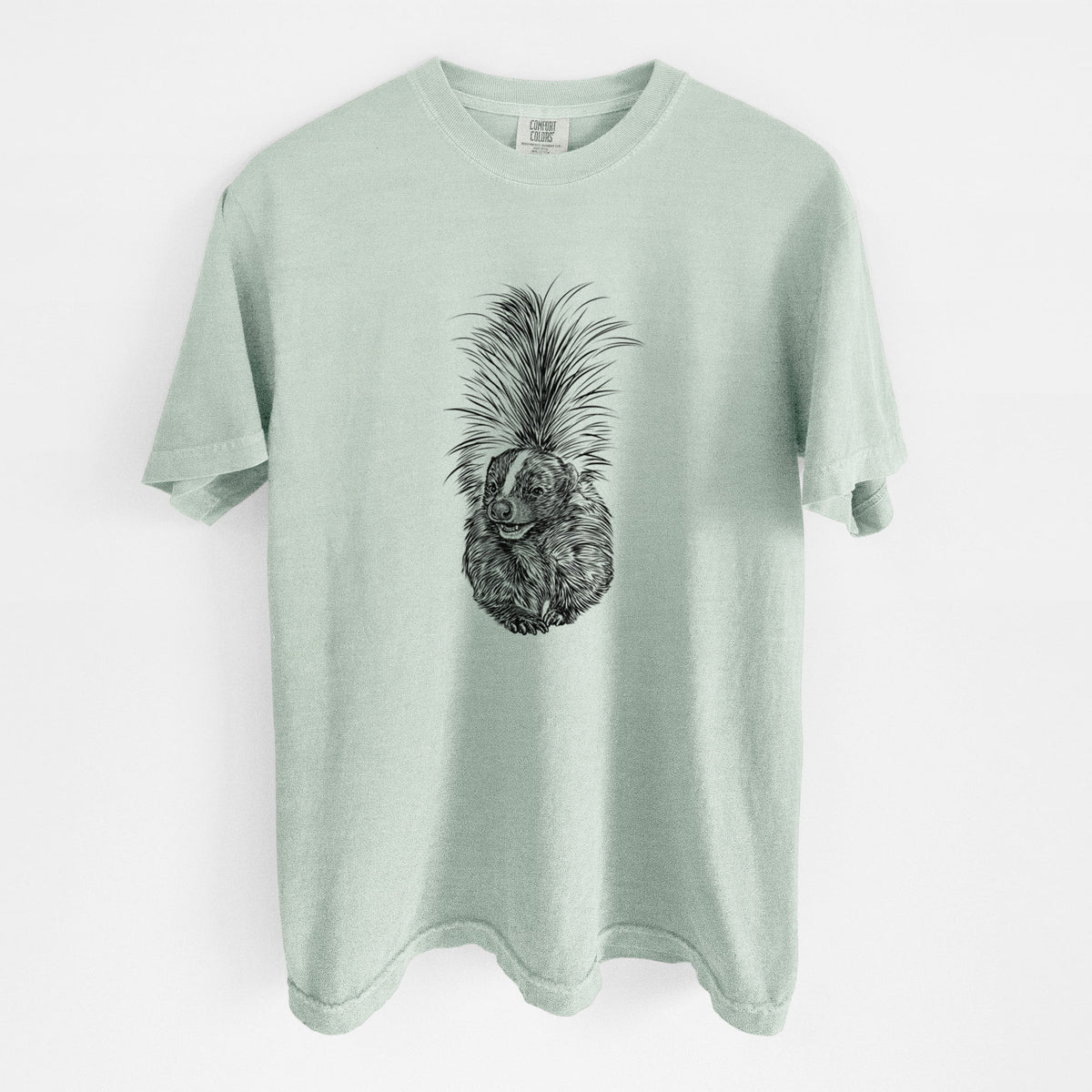 Striped Skunk - Mephitis mephitis - Unisex Comfort Colors Garment-Dyed Heavyweight T-shirt