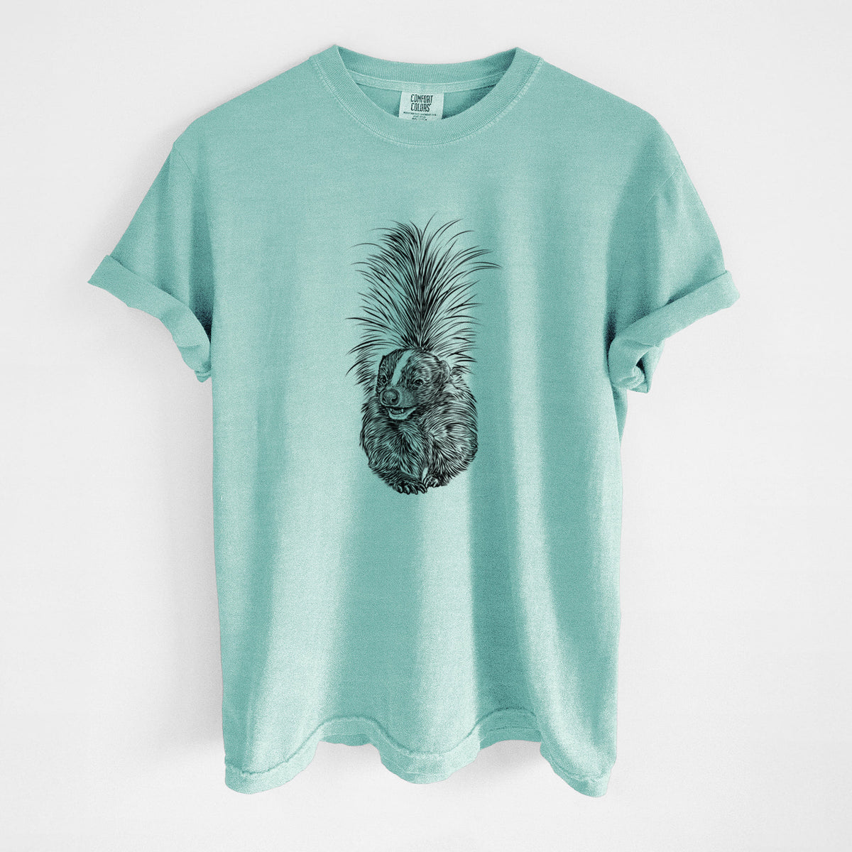 Striped Skunk - Mephitis mephitis - Unisex Comfort Colors Garment-Dyed Heavyweight T-shirt