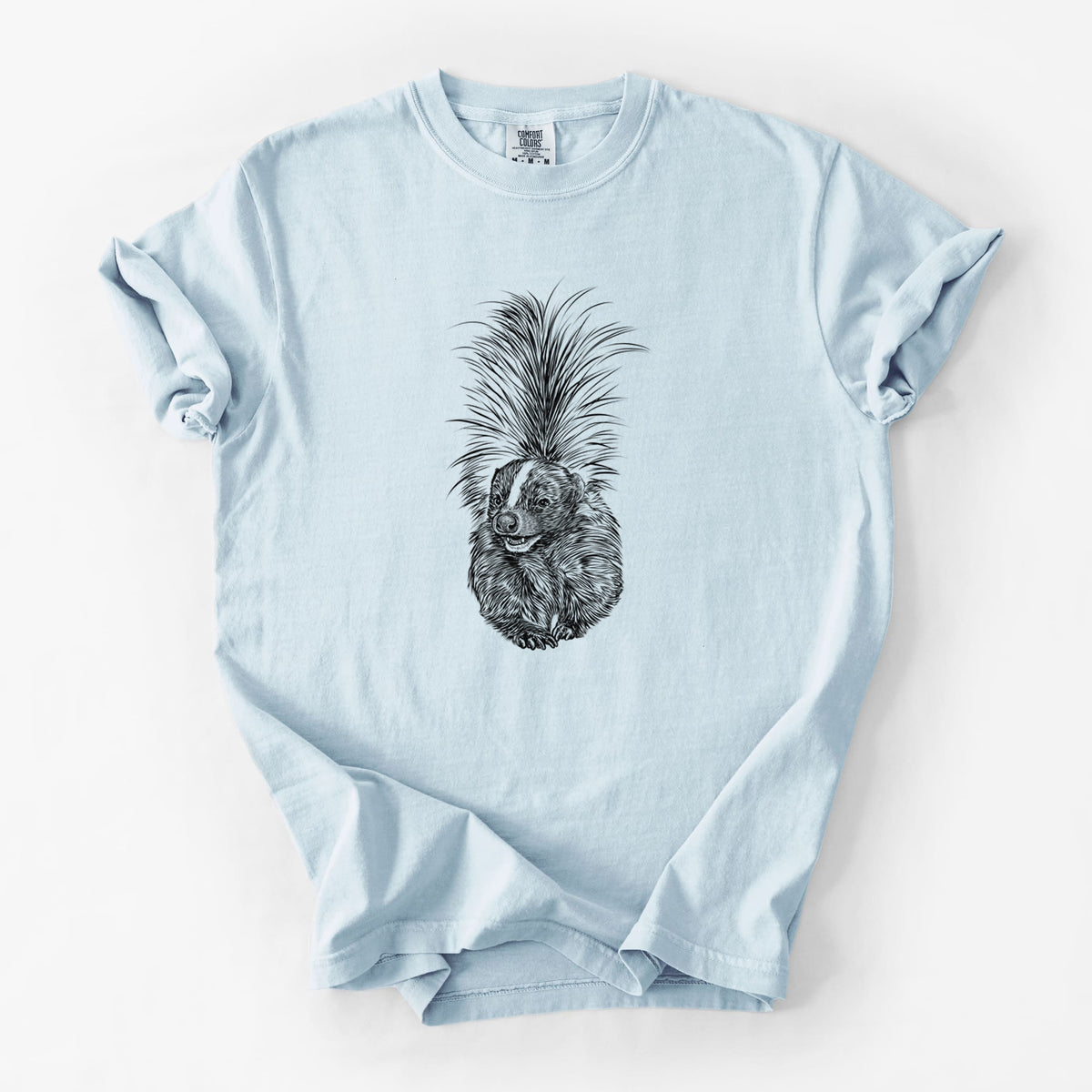 Striped Skunk - Mephitis mephitis - Unisex Comfort Colors Garment-Dyed Heavyweight T-shirt