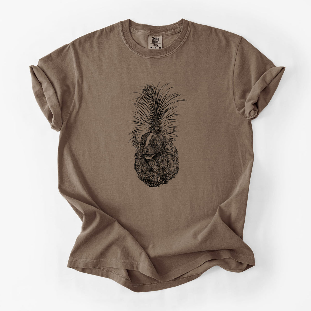 Striped Skunk - Mephitis mephitis - Unisex Comfort Colors Garment-Dyed Heavyweight T-shirt