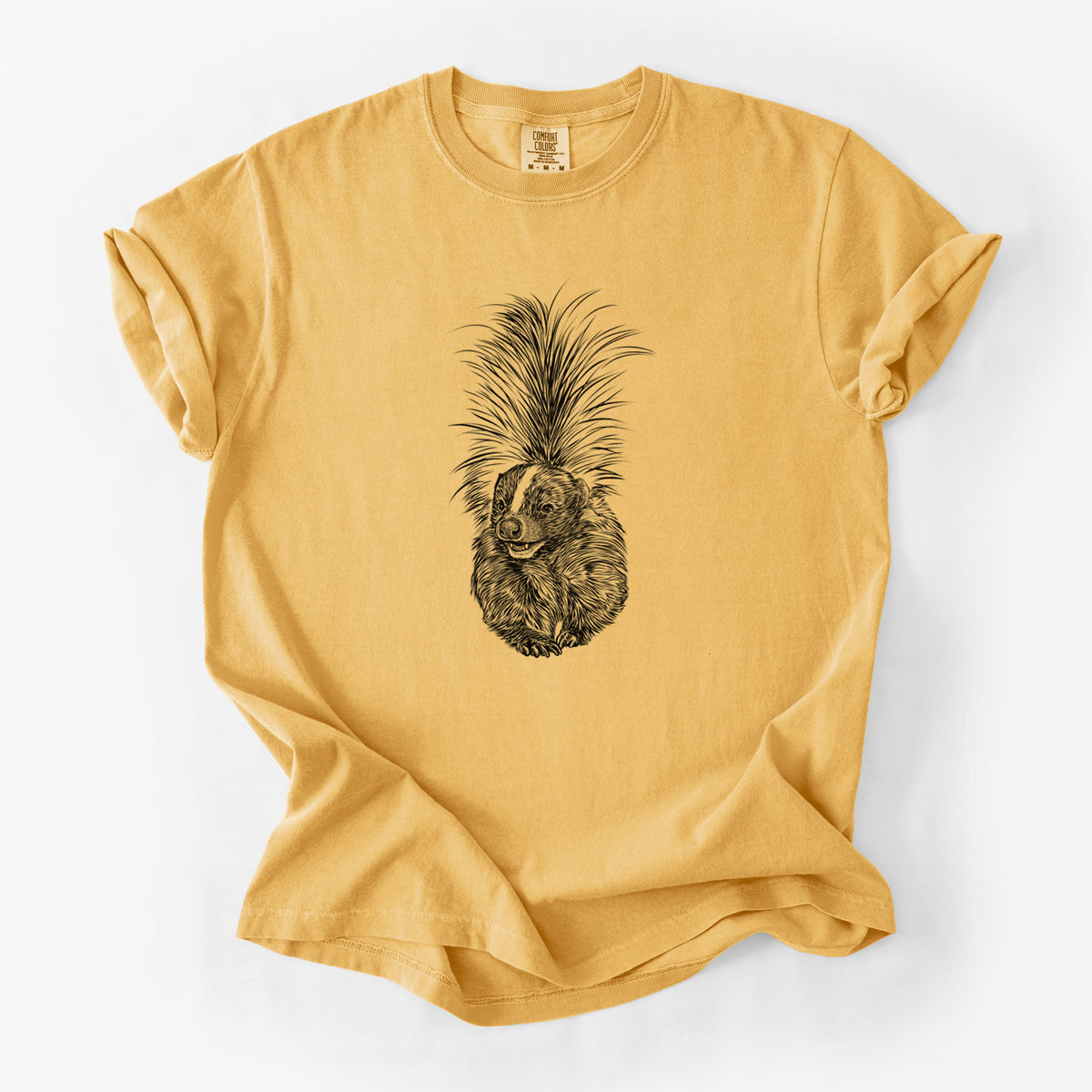 Striped Skunk - Mephitis mephitis - Unisex Comfort Colors Garment-Dyed Heavyweight T-shirt