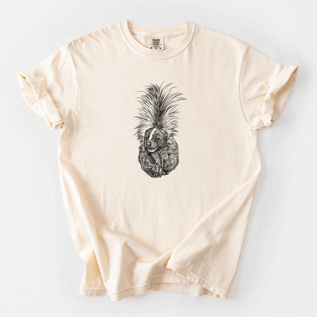 Striped Skunk - Mephitis mephitis - Unisex Comfort Colors Garment-Dyed Heavyweight T-shirt