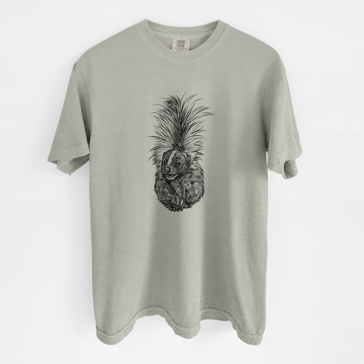 Striped Skunk - Mephitis mephitis - Unisex Comfort Colors Garment-Dyed Heavyweight T-shirt