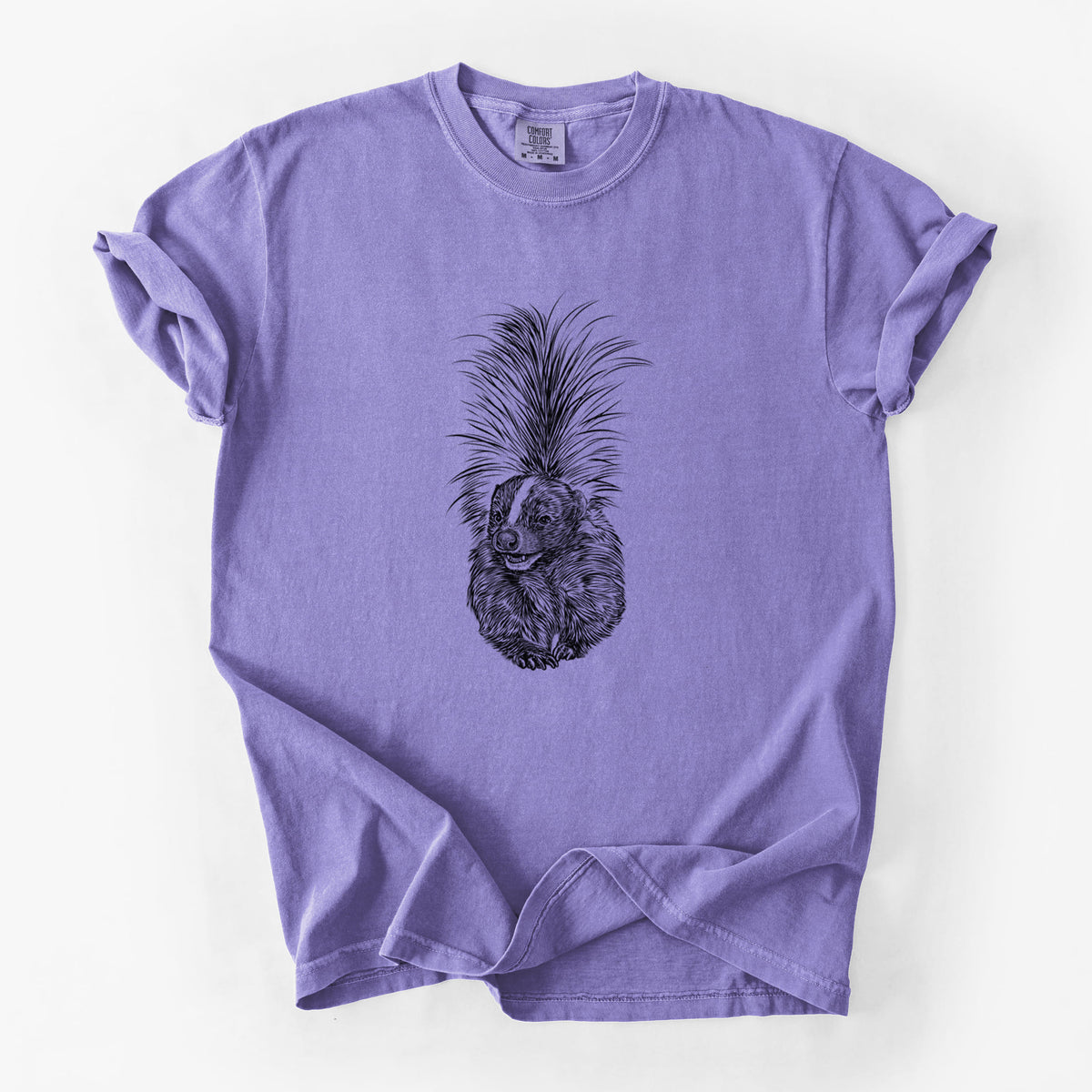 Striped Skunk - Mephitis mephitis - Unisex Comfort Colors Garment-Dyed Heavyweight T-shirt