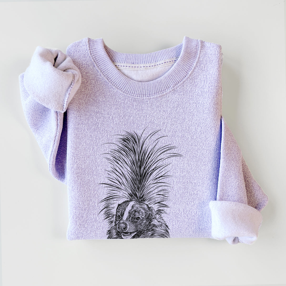 Striped Skunk - Mephitis mephitis - Knit Sweatshirt