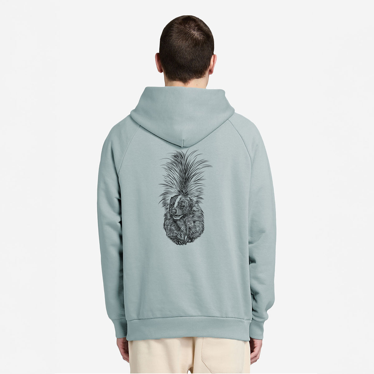 Striped Skunk - Mephitis mephitis - UltraLuxe Heavyweight French Terry Hoodie