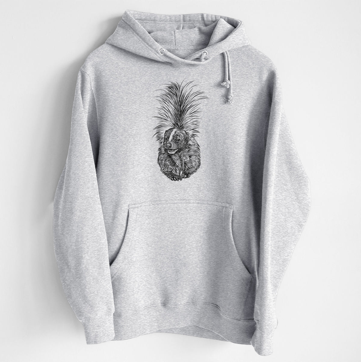 Striped Skunk - Mephitis mephitis - Heavyweight Fleece Hoodie