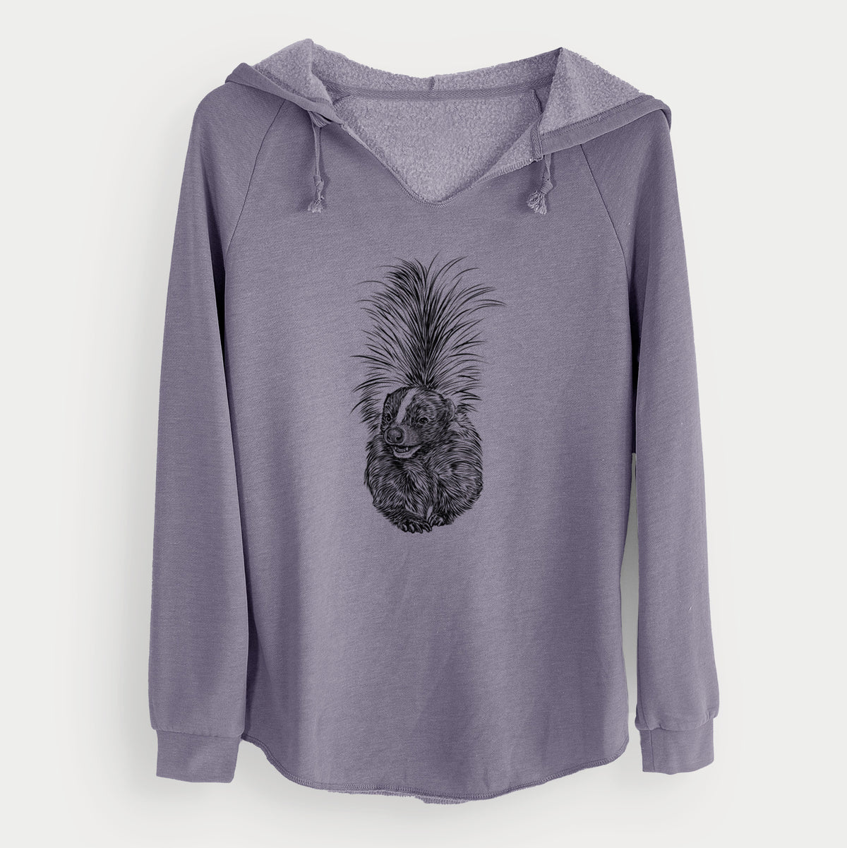 Striped Skunk - Mephitis mephitis - Cali Wave Hooded Sweatshirt
