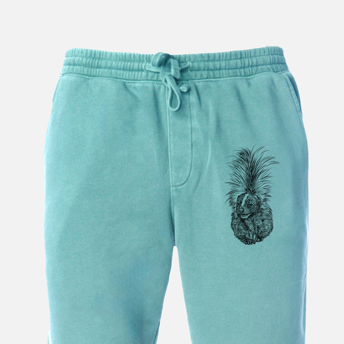 Striped Skunk - Mephitis mephitis - Unisex Pigment Dyed Sweatpants