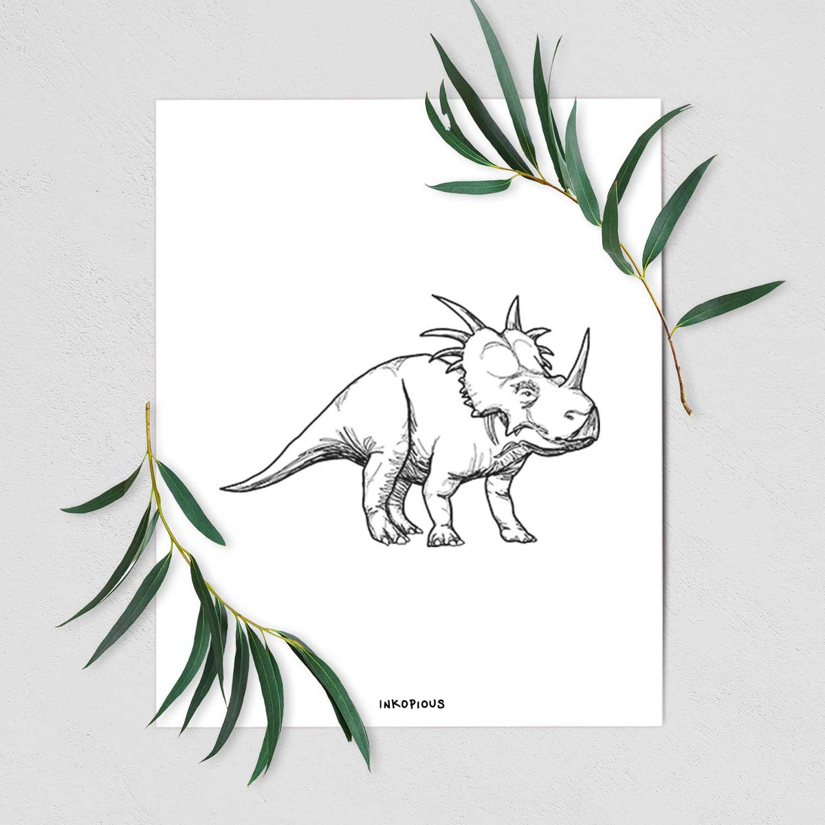 Styracosaurus Albertensis - Fine Art Print