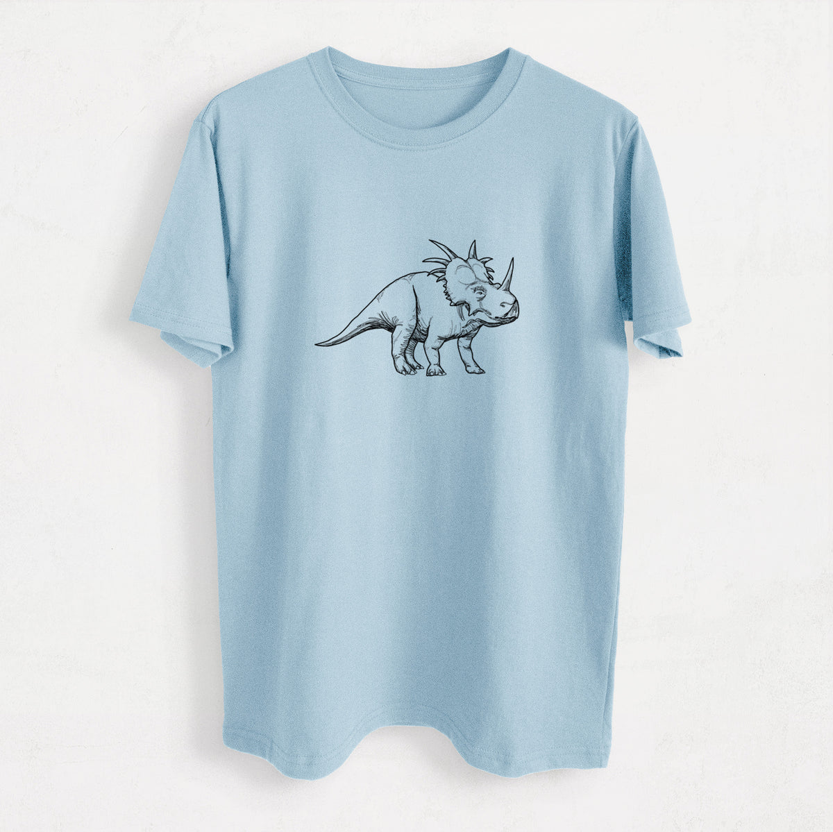 Styracosaurus Albertensis - Heavyweight Men&#39;s 100% Organic Cotton Tee