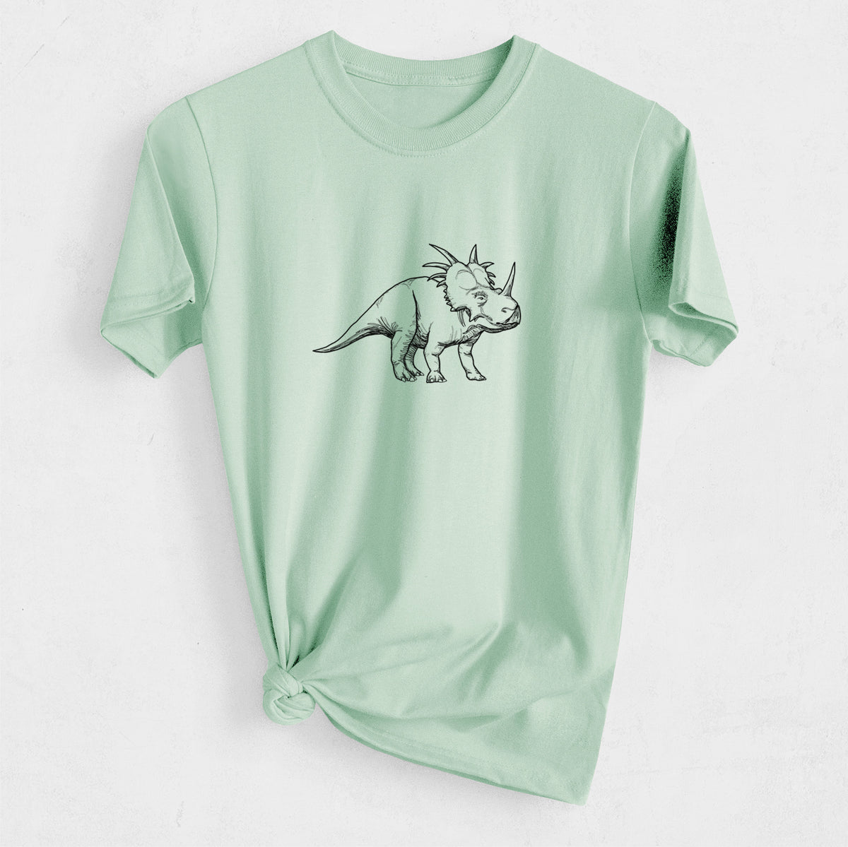 Styracosaurus Albertensis - Heavyweight Men&#39;s 100% Organic Cotton Tee