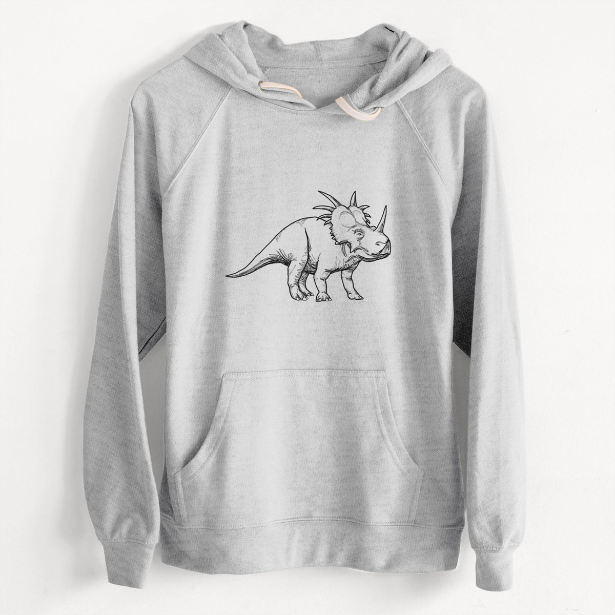 CLEARANCE - Styracosaurus Albertensis  - Unisex Slim Fit Loopback Terry Hoodie