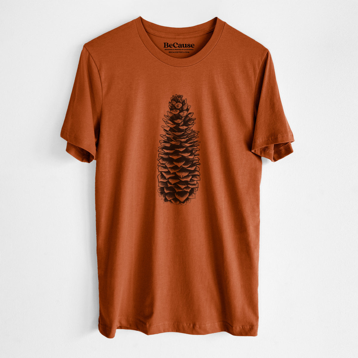 Sugar Pine Cone - Pinus lambertiana - Lightweight 100% Cotton Unisex Crewneck