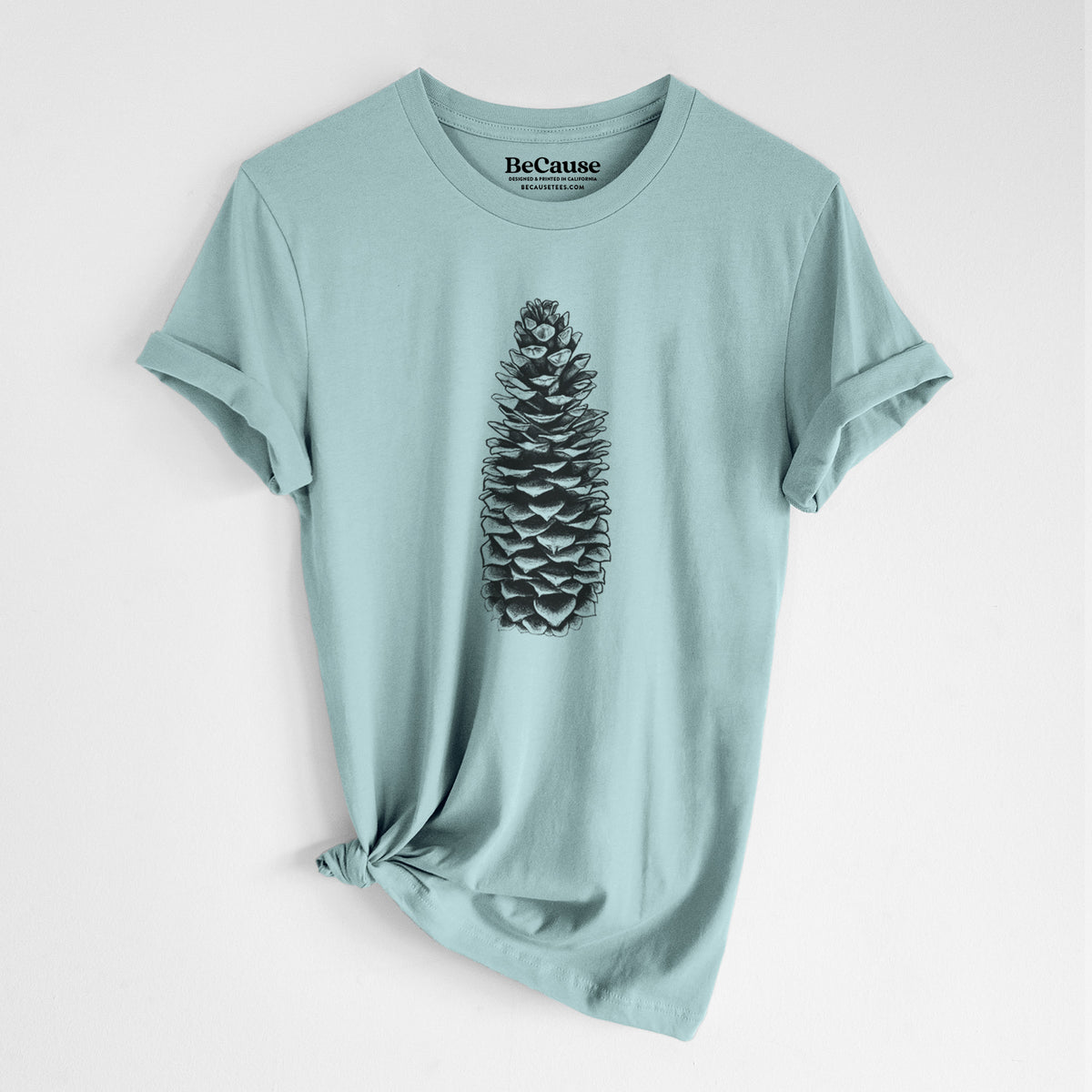 Sugar Pine Cone - Pinus lambertiana - Lightweight 100% Cotton Unisex Crewneck