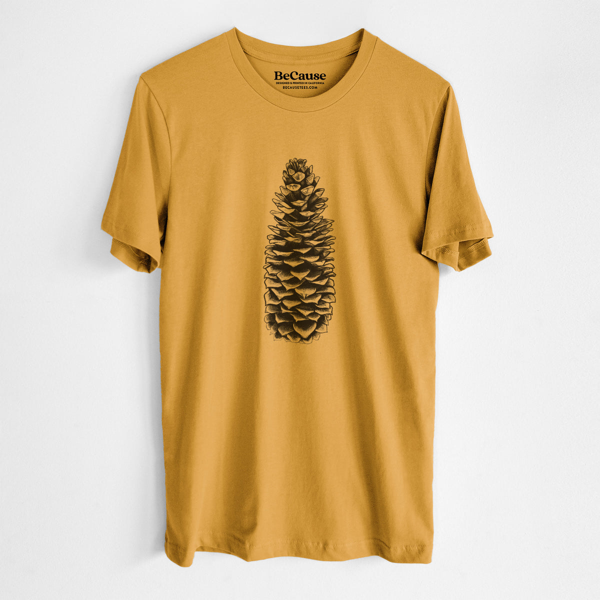 Sugar Pine Cone - Pinus lambertiana - Lightweight 100% Cotton Unisex Crewneck