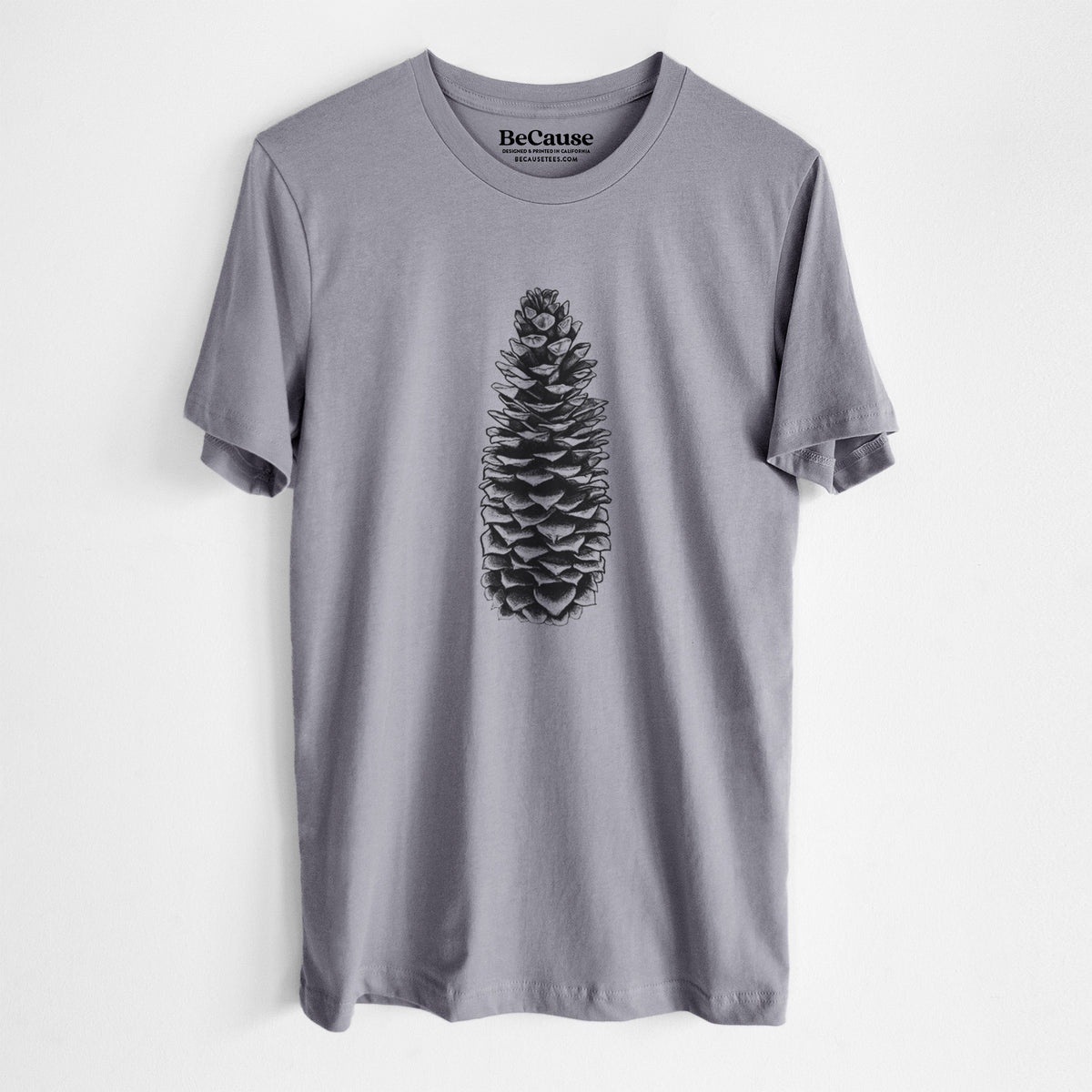 Sugar Pine Cone - Pinus lambertiana - Lightweight 100% Cotton Unisex Crewneck