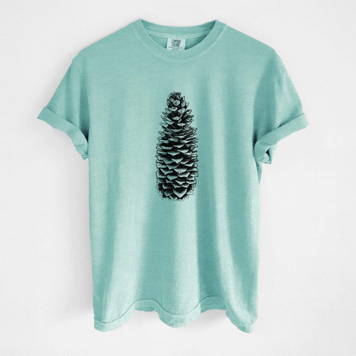 Sugar Pine Cone - Pinus lambertiana - Unisex Comfort Colors Garment-Dyed Heavyweight T-shirt