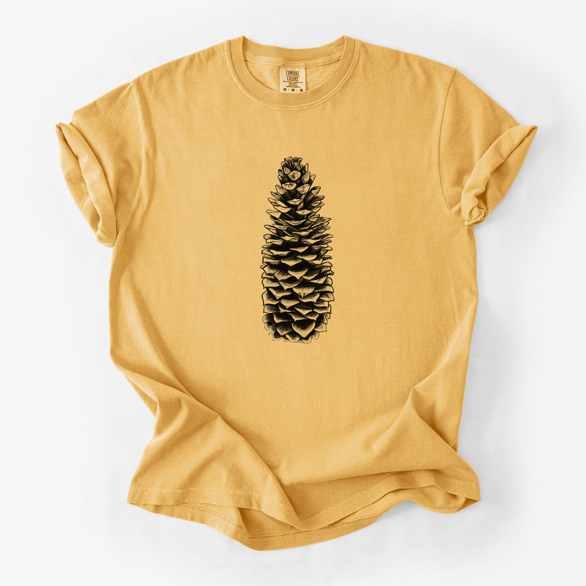 Sugar Pine Cone - Pinus lambertiana - Unisex Comfort Colors Garment-Dyed Heavyweight T-shirt