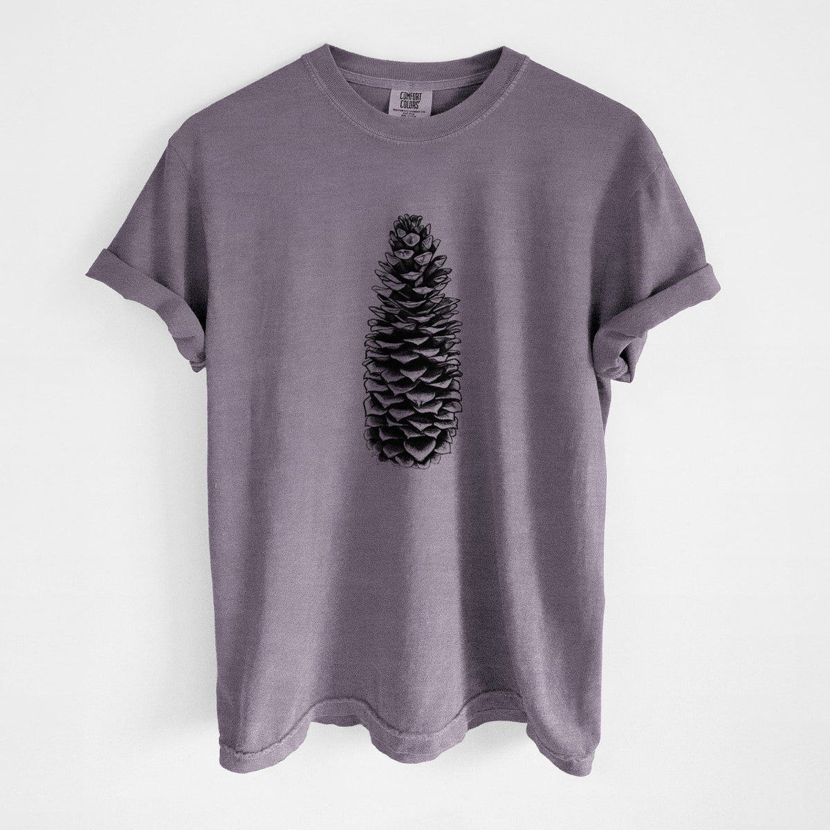 Sugar Pine Cone - Pinus lambertiana - Unisex Comfort Colors Garment-Dyed Heavyweight T-shirt