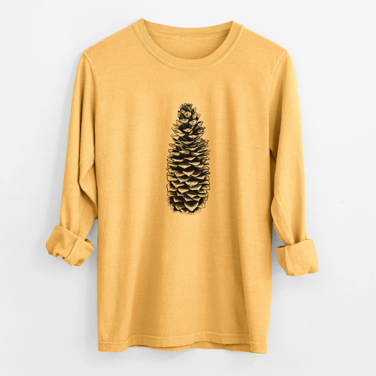 Sugar Pine Cone - Pinus lambertiana - Unisex Comfort Colors 100% Cotton Long Sleeve
