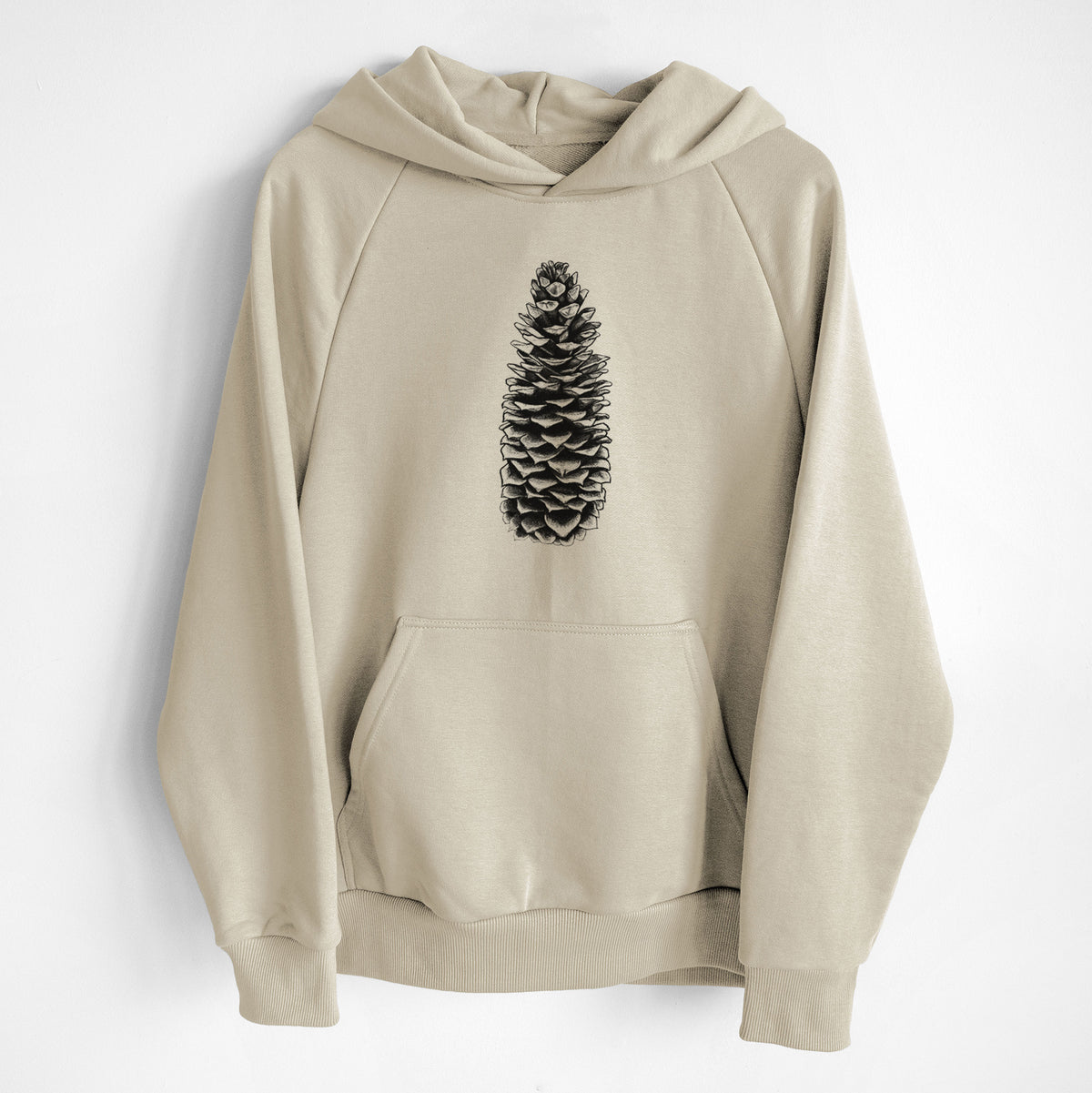Sugar Pine Cone - Pinus lambertiana - UltraLuxe Heavyweight French Terry Hoodie