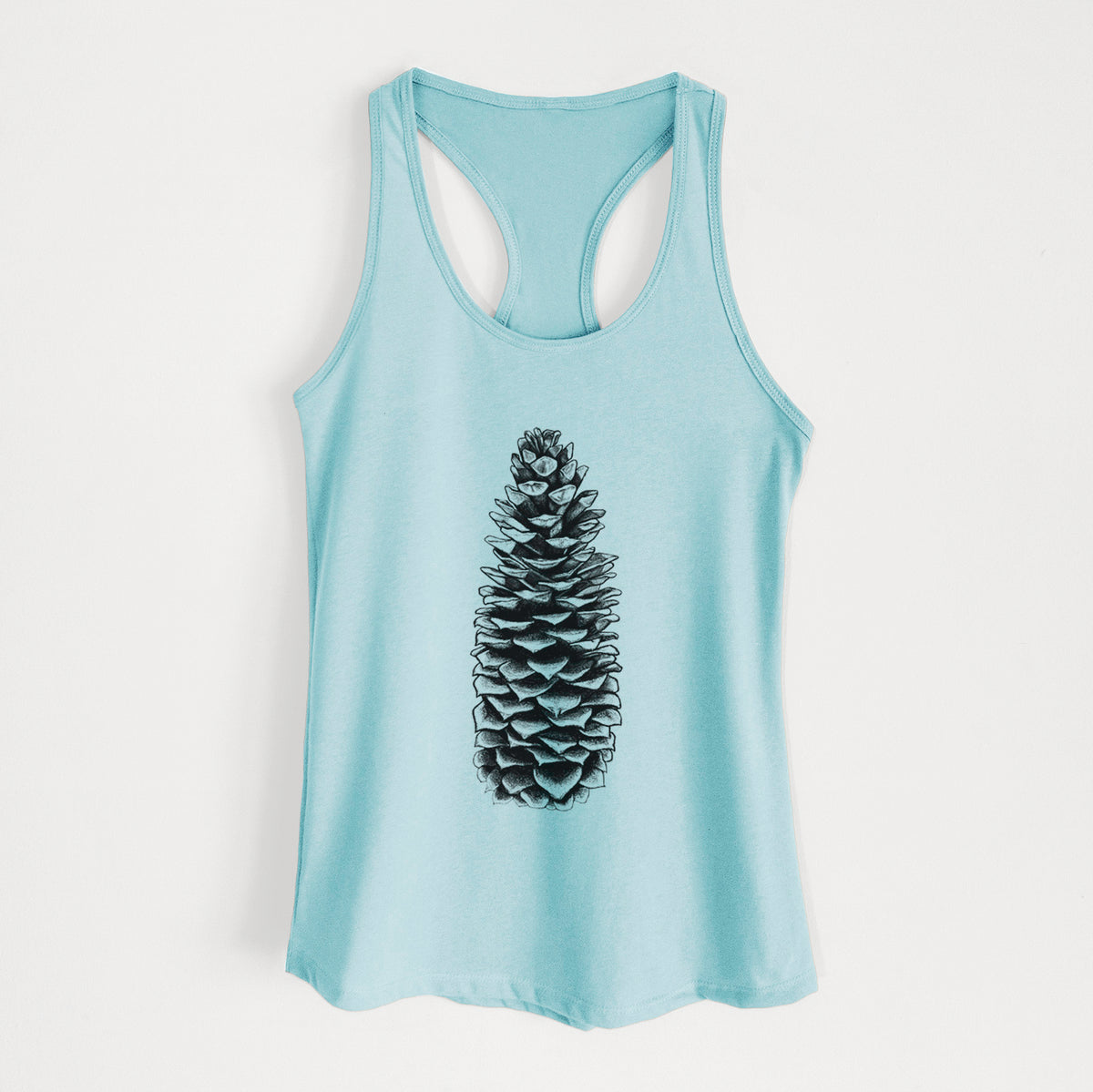 Sugar Pine Cone - Pinus lambertiana - Women&#39;s Racerback Tanktop