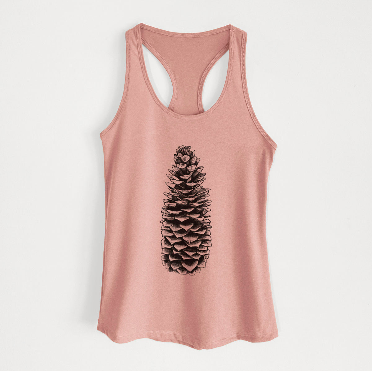 Sugar Pine Cone - Pinus lambertiana - Women&#39;s Racerback Tanktop