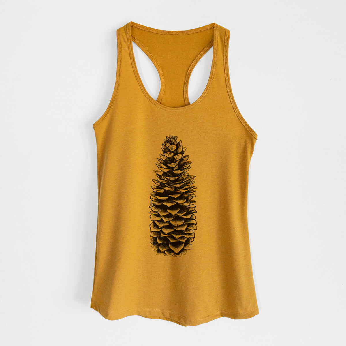 Sugar Pine Cone - Pinus lambertiana - Women&#39;s Racerback Tanktop