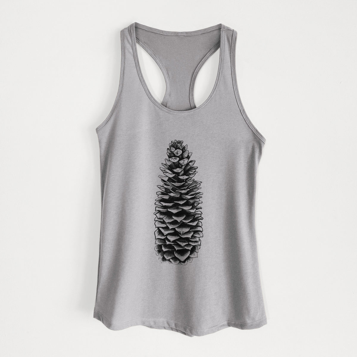 Sugar Pine Cone - Pinus lambertiana - Women&#39;s Racerback Tanktop