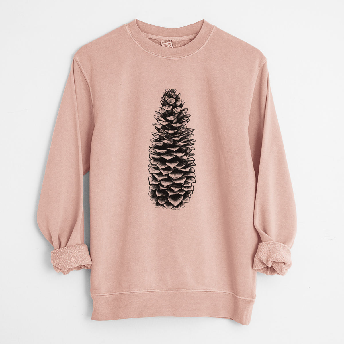 Sugar Pine Cone - Pinus lambertiana - Unisex Pigment Dyed Crew Sweatshirt