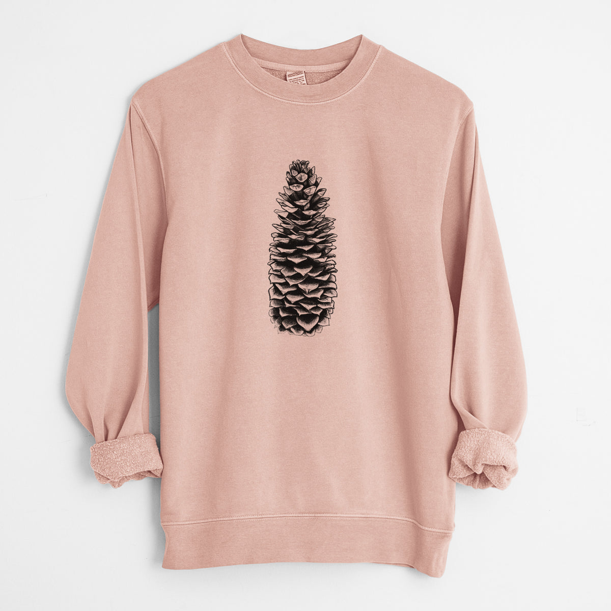 Sugar Pine Cone - Pinus lambertiana - Unisex Pigment Dyed Crew Sweatshirt