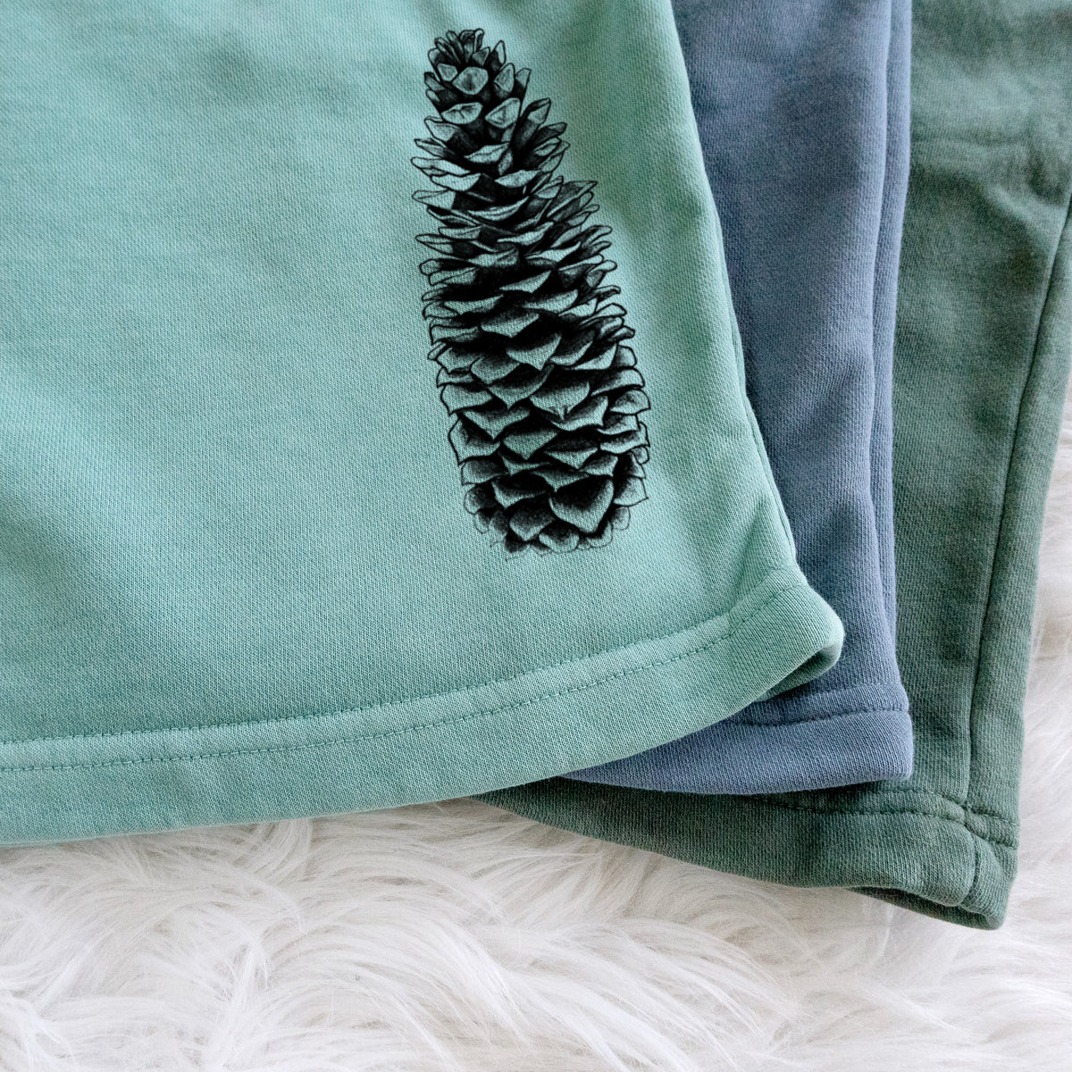 Sugar Pine Cone - Pinus lambertiana - Unisex Pigment Dyed Shorts