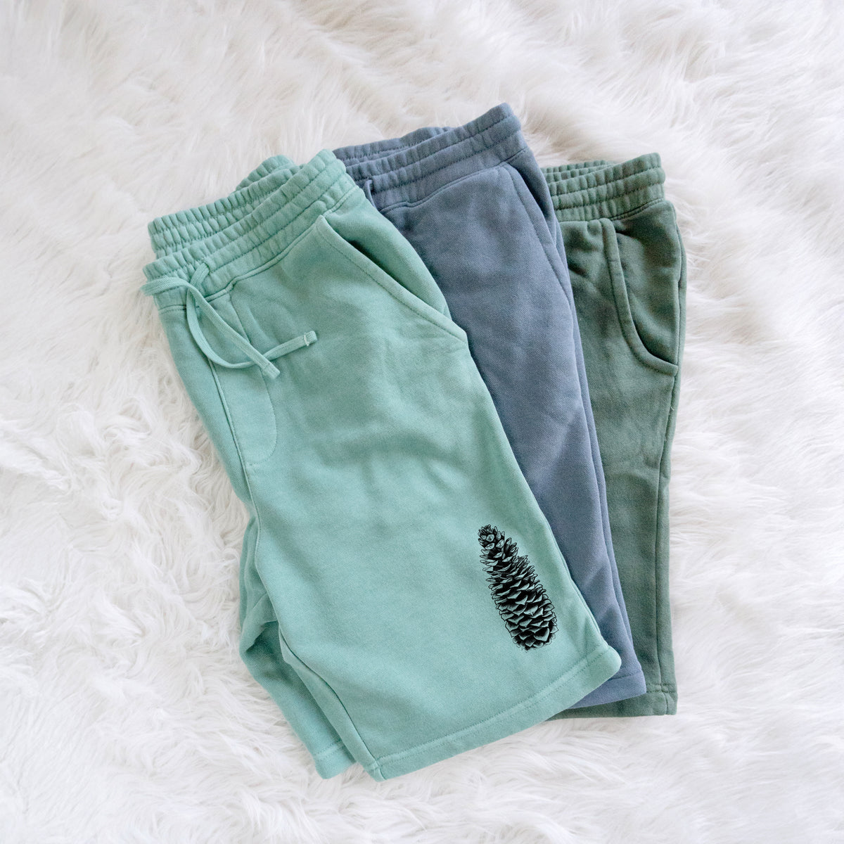 Sugar Pine Cone - Pinus lambertiana - Unisex Pigment Dyed Shorts