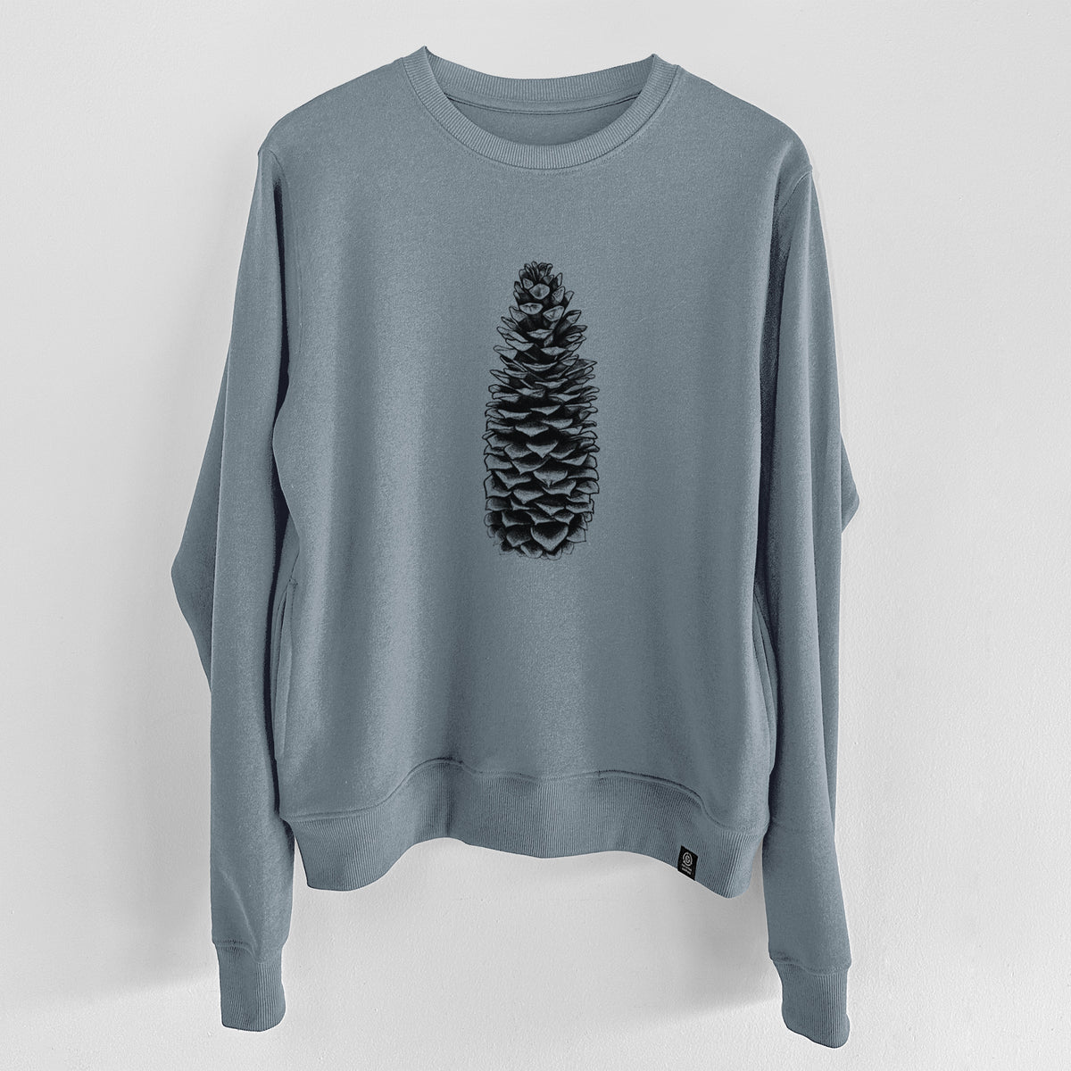 Sugar Pine Cone - Pinus lambertiana  - Unisex Reclaimed Crewneck Sweatshirt