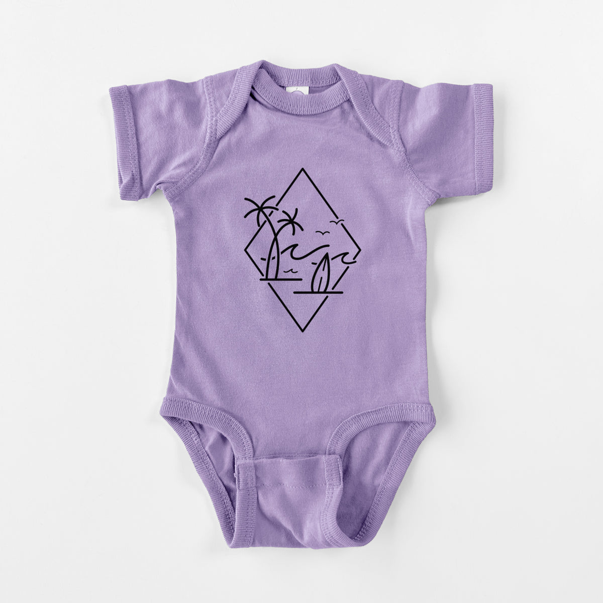 Summer Surf Diamond - Baby Fine Jersey Bodysuit