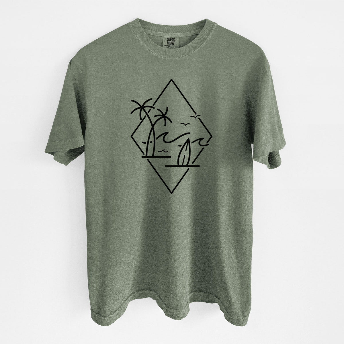 Summer Surf Diamond - Unisex Comfort Colors Garment-Dyed Heavyweight T-shirt