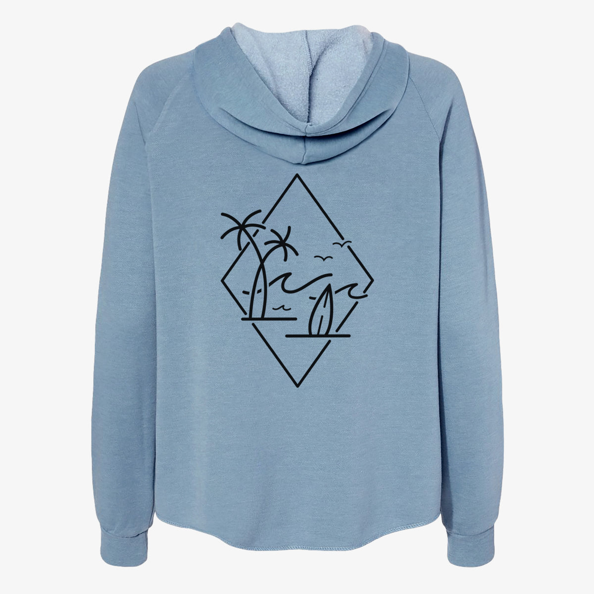 Summer Surf Diamond - Women's Cali Wave Zip-Up Sweatshirt