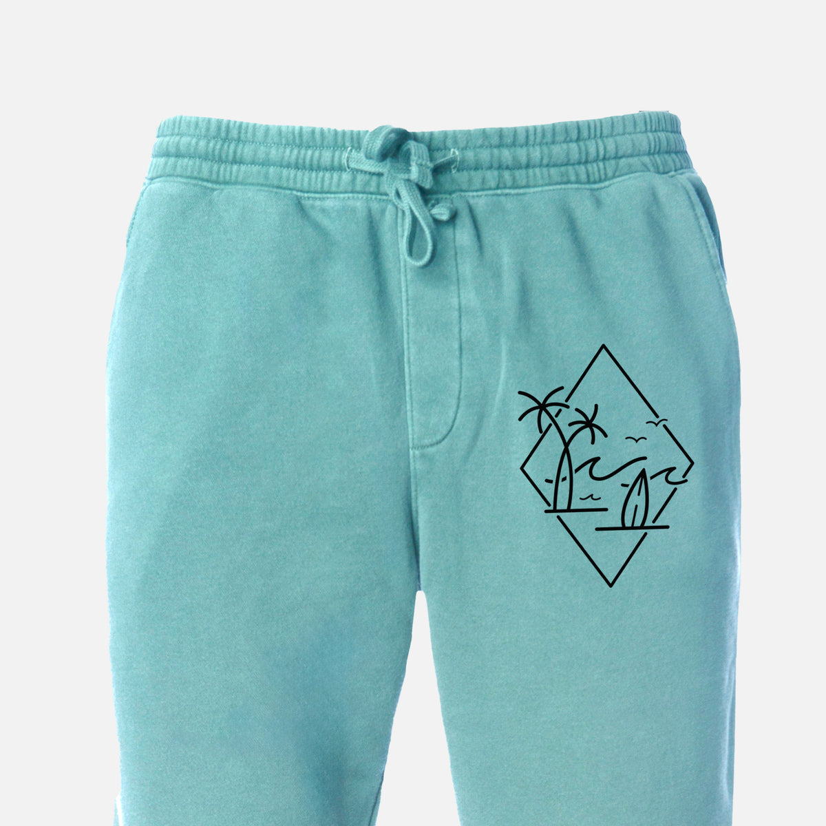 Summer Surf Diamond - Unisex Pigment Dyed Sweatpants