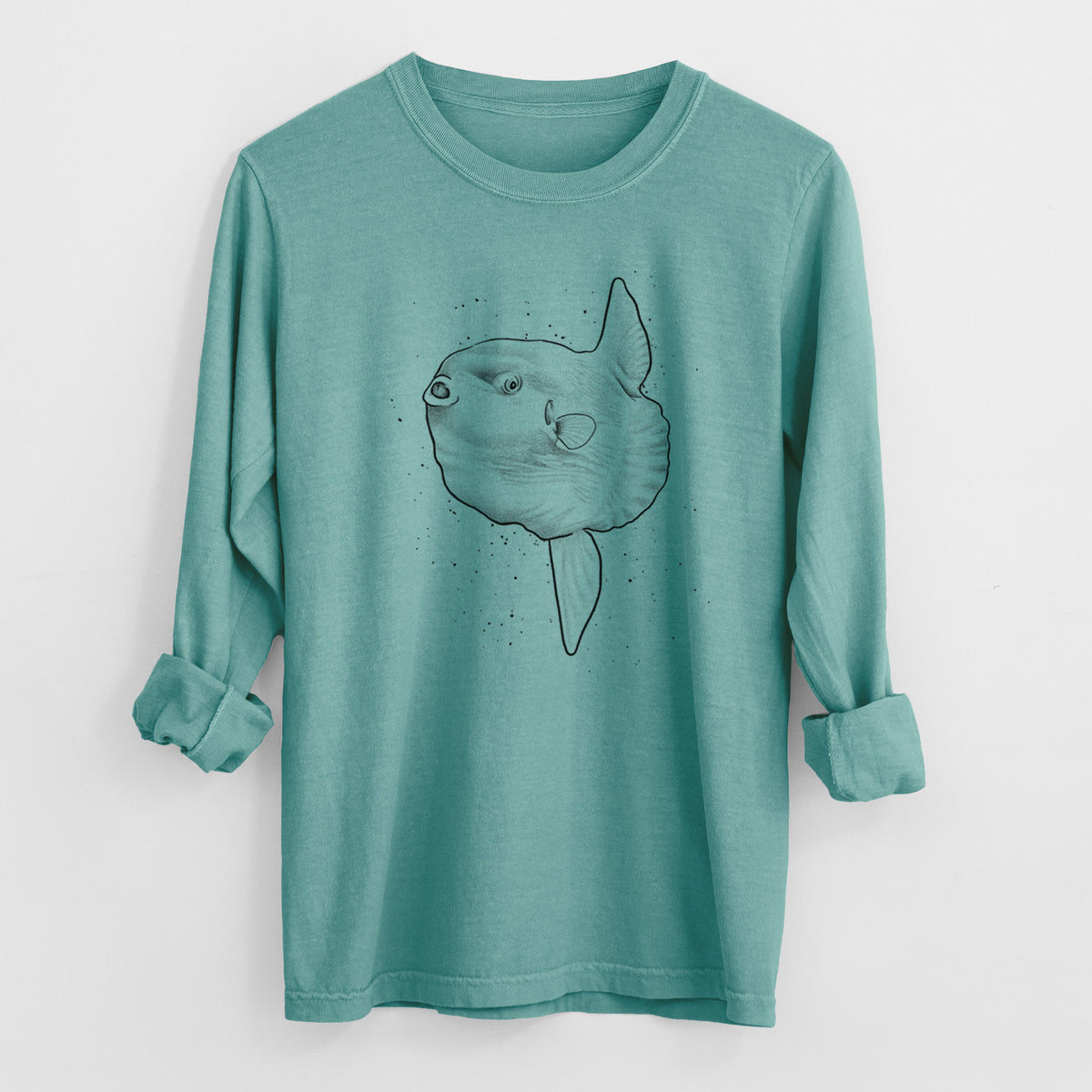 Ocean Sunfish - Mola mola - Heavyweight 100% Cotton Long Sleeve