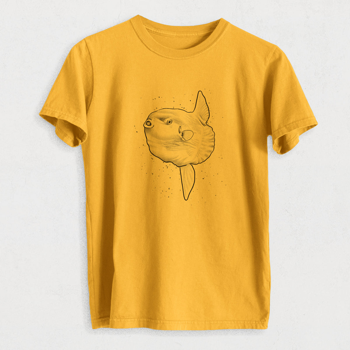 Ocean Sunfish - Mola mola - Heavyweight Men&#39;s 100% Organic Cotton Tee