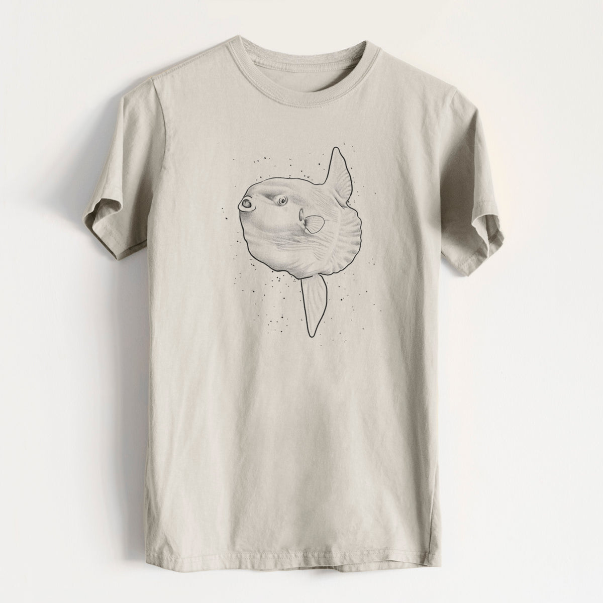 Ocean Sunfish - Mola mola - Heavyweight Men&#39;s 100% Organic Cotton Tee