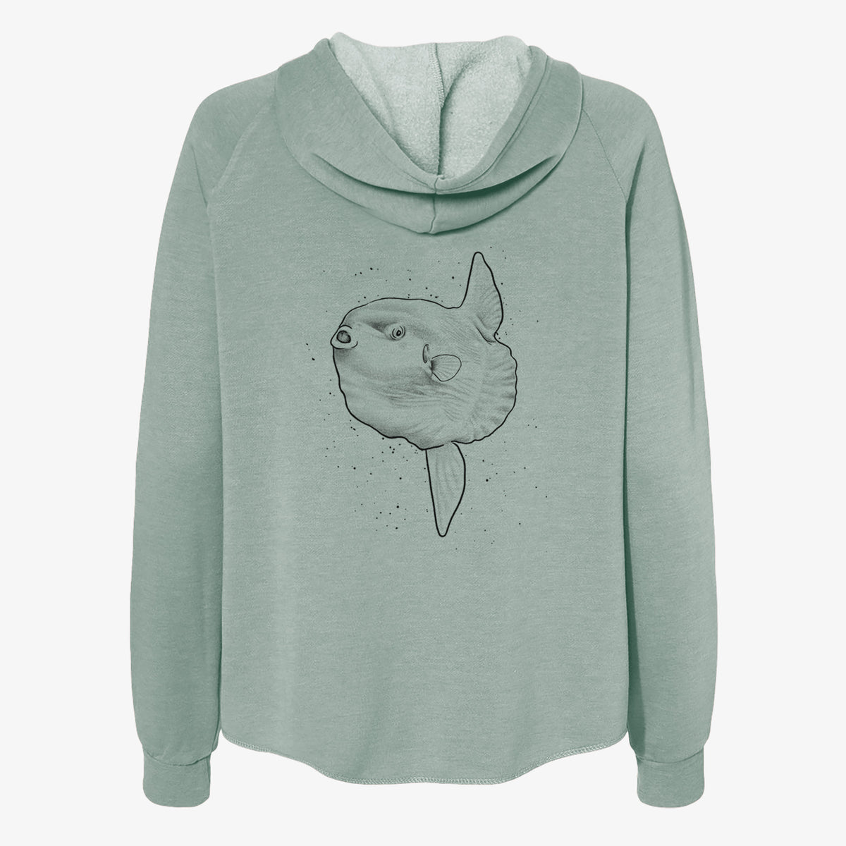Ocean Sunfish - Mola mola - Women&#39;s Cali Wave Zip-Up Sweatshirt