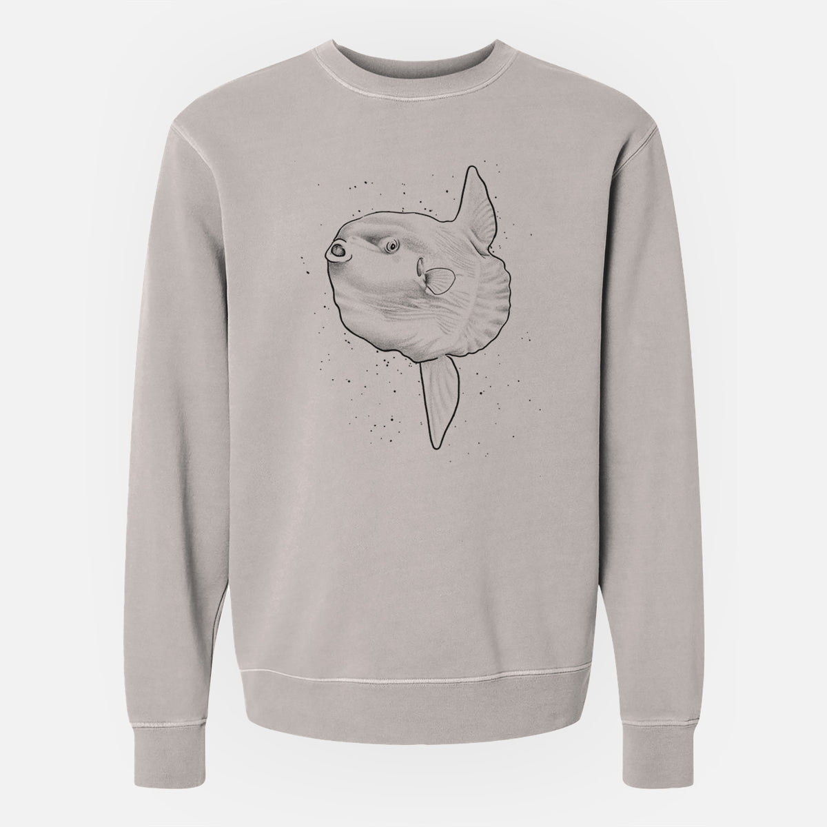 Ocean Sunfish - Mola mola - Unisex Pigment Dyed Crew Sweatshirt