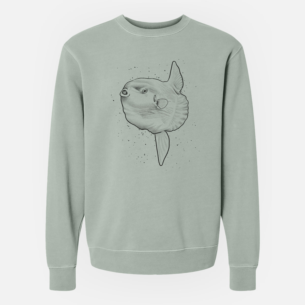 Ocean Sunfish - Mola mola - Unisex Pigment Dyed Crew Sweatshirt