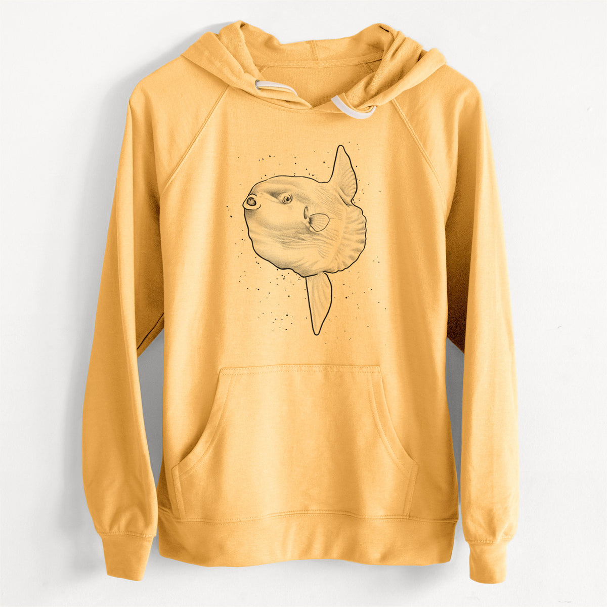 CLEARANCE - Ocean Sunfish - Mola mola  - Unisex Slim Fit Loopback Terry Hoodie